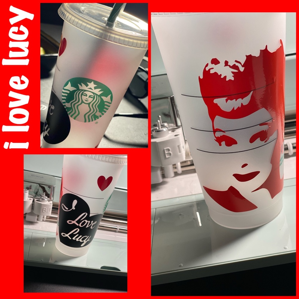 custom starbucks i love lucy tumbler